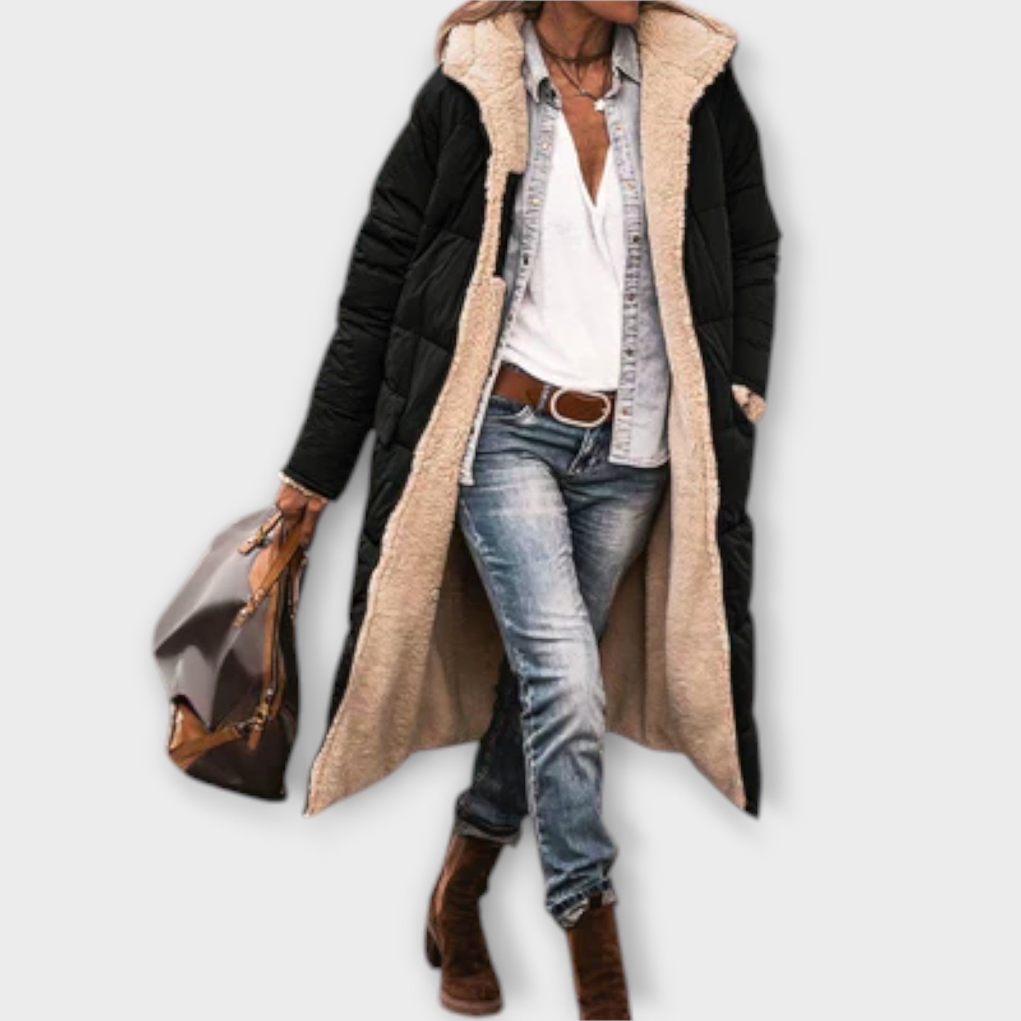 Kora – Cosy Fur-Lined Coat