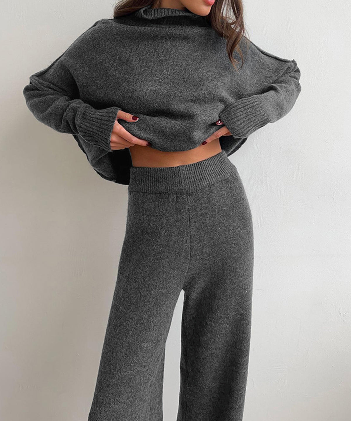 Soft Knit Turtleneck Lounge Set