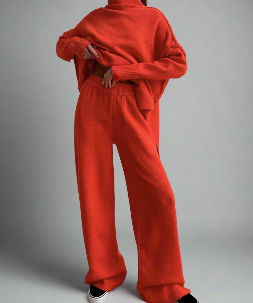 Soft Knit Turtleneck Lounge Set