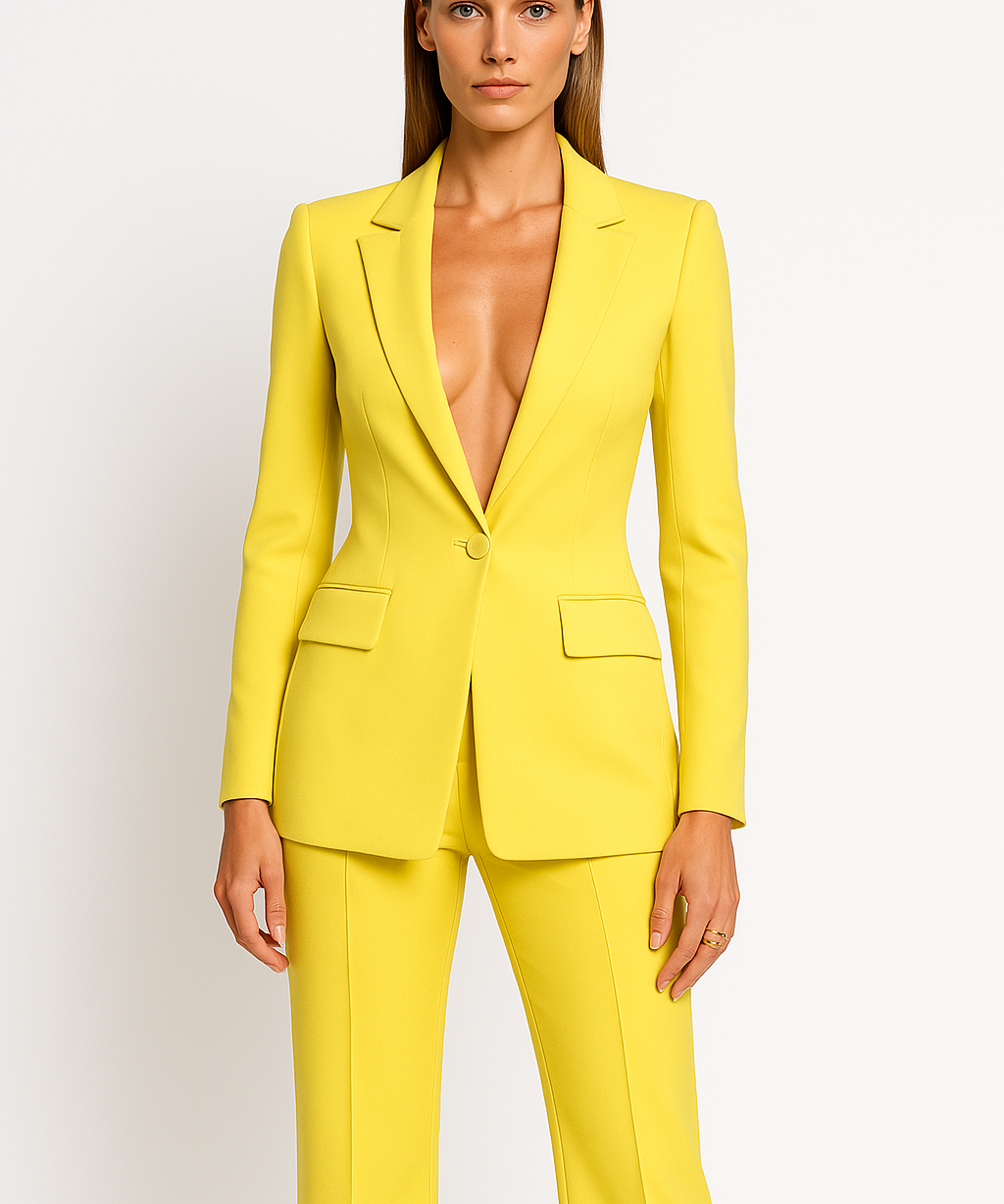 Tailored Blazer & Wide-Leg Trouser Set