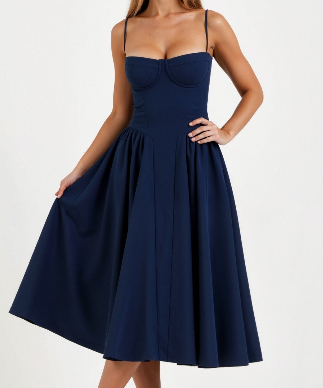 Clara Floral Print Midi Dress