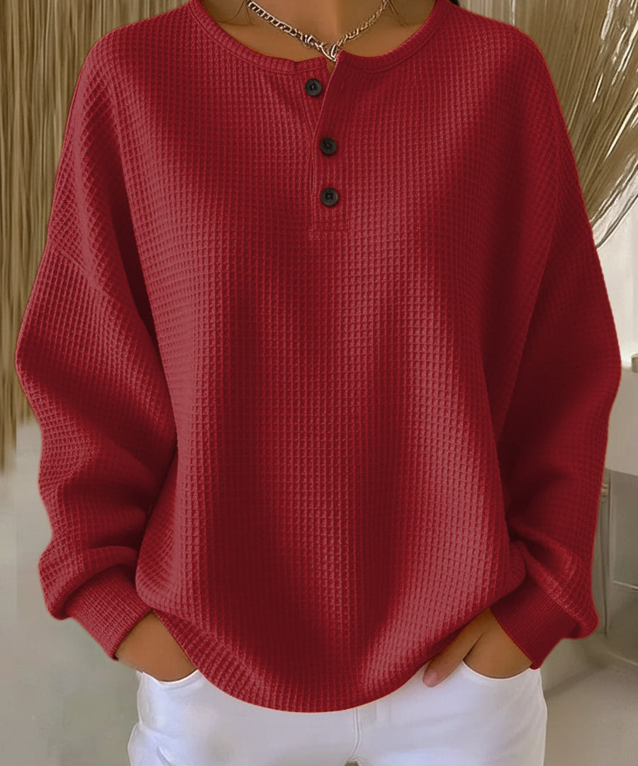 Helle™ | Waffle Knit Cosy Jumper