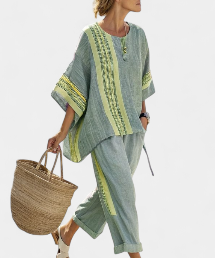 Lorena - Boho Set in Linen and Bamboo