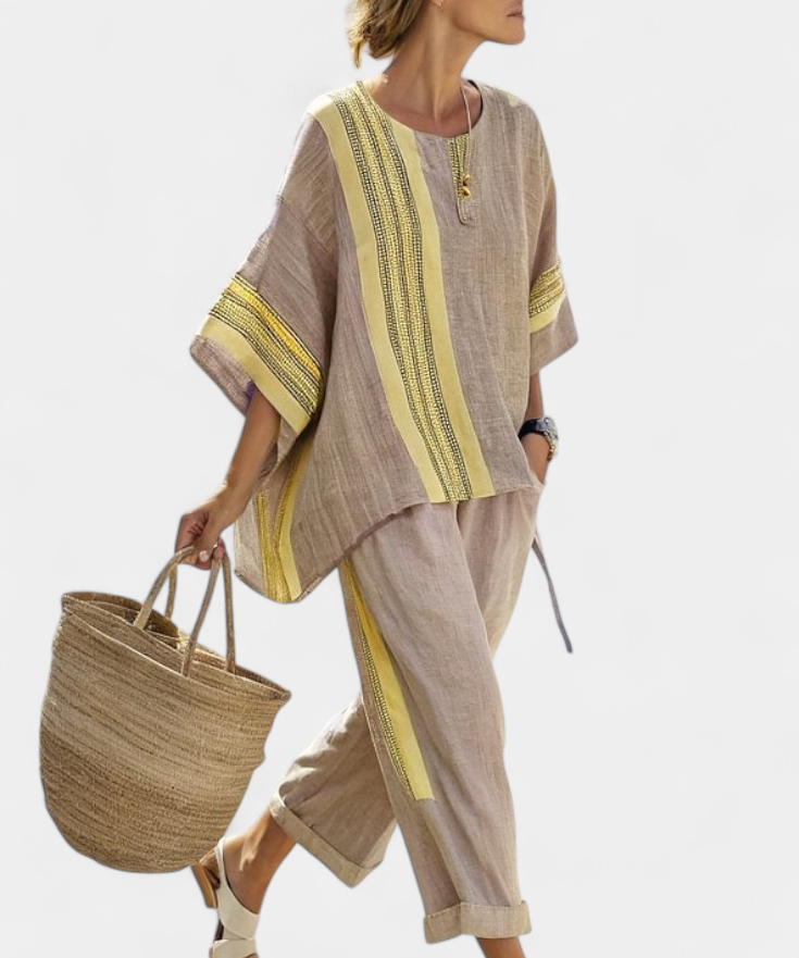 Lorena - Boho Set in Linen and Bamboo