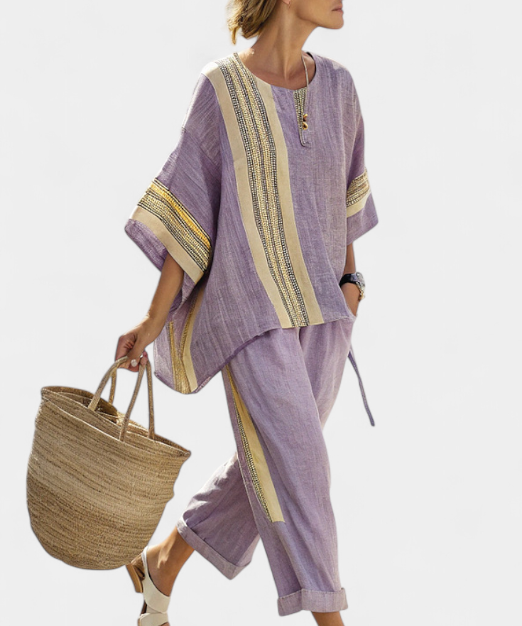 Lorena - Boho Set in Linen and Bamboo