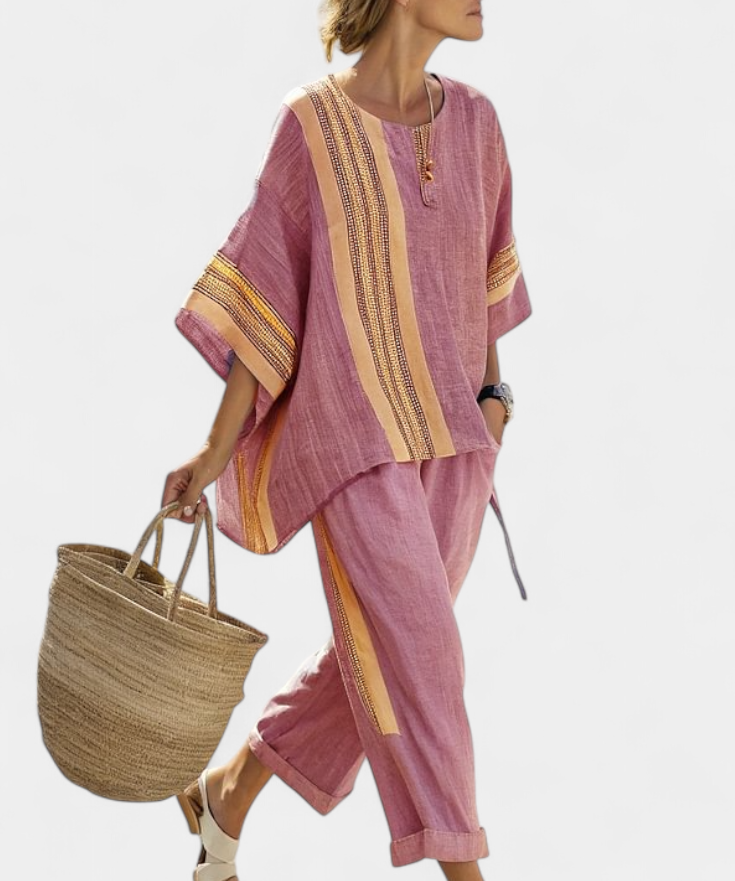 Lorena - Boho Set in Linen and Bamboo