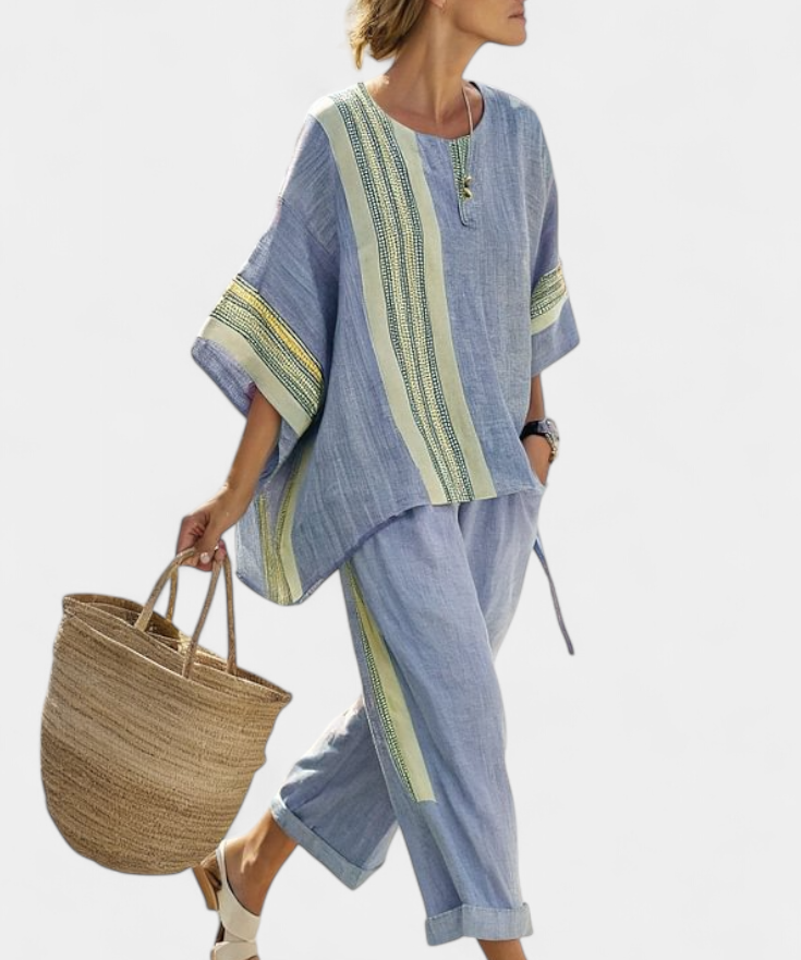Lorena - Boho Set in Linen and Bamboo