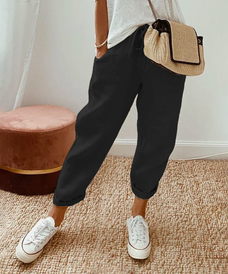 Lightweight Anti-Sweat Linen Trousers