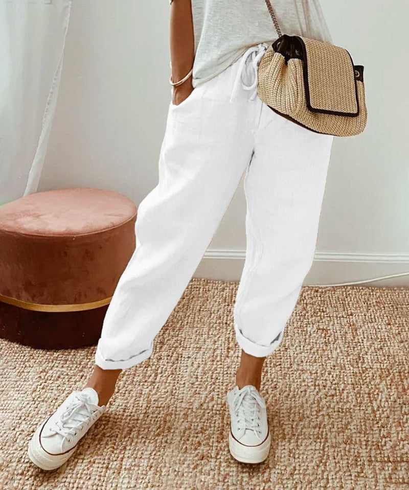 Lightweight Anti-Sweat Linen Trousers