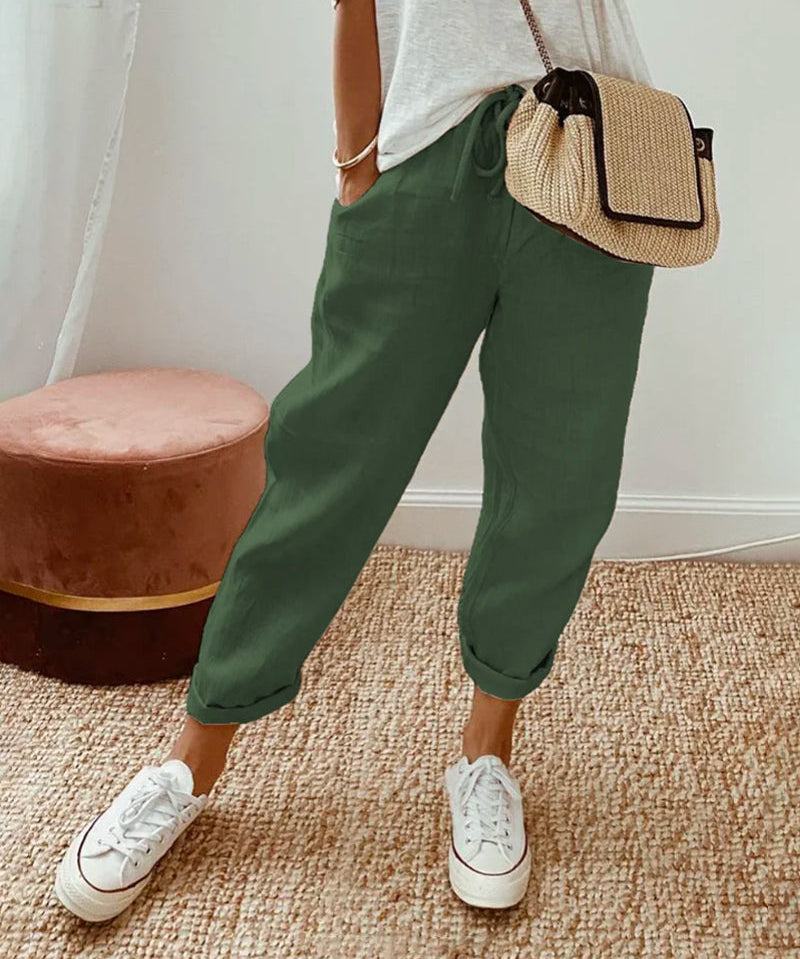 Lightweight Anti-Sweat Linen Trousers