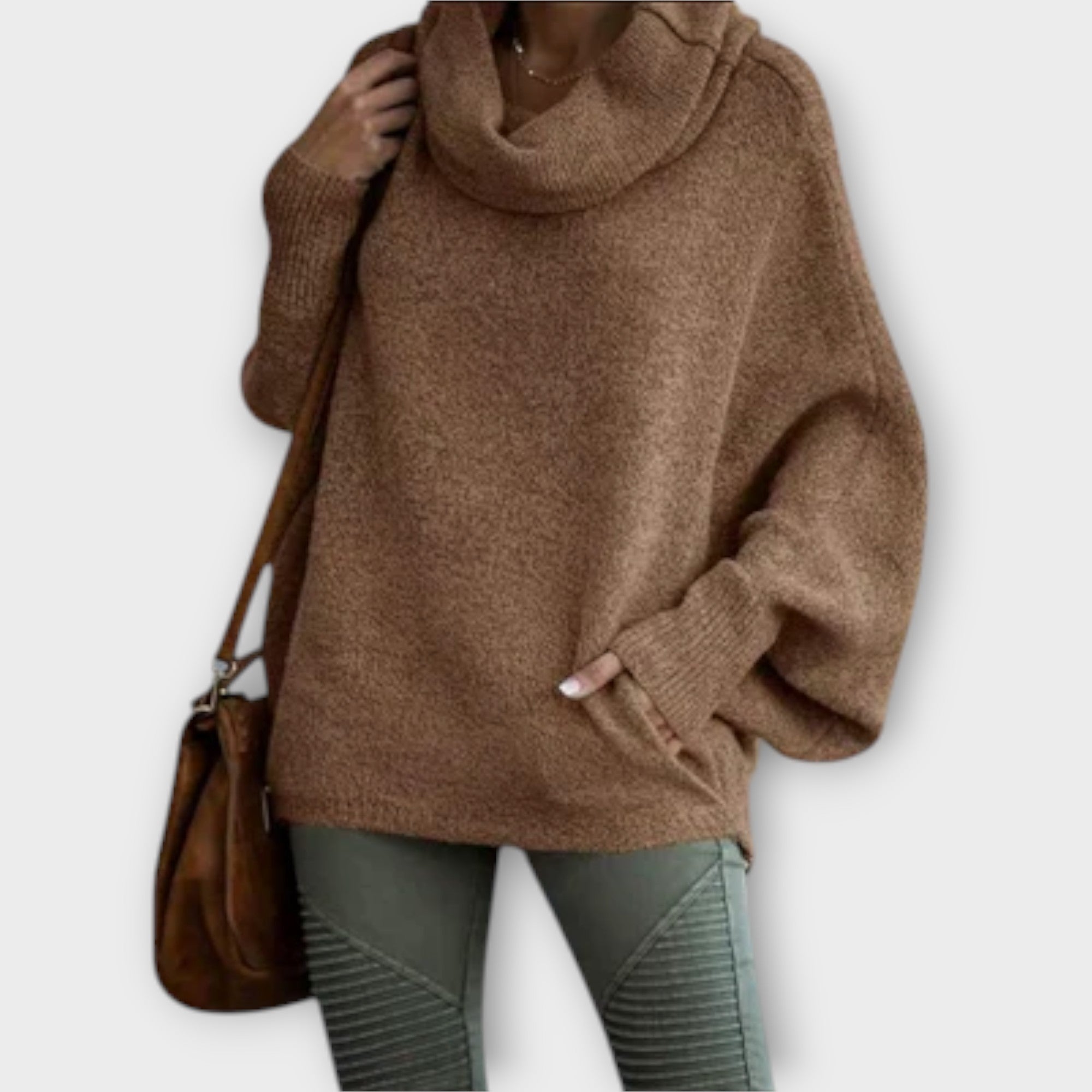Ulrike - Elegant Women's Sweater in Tortoiseshell Design