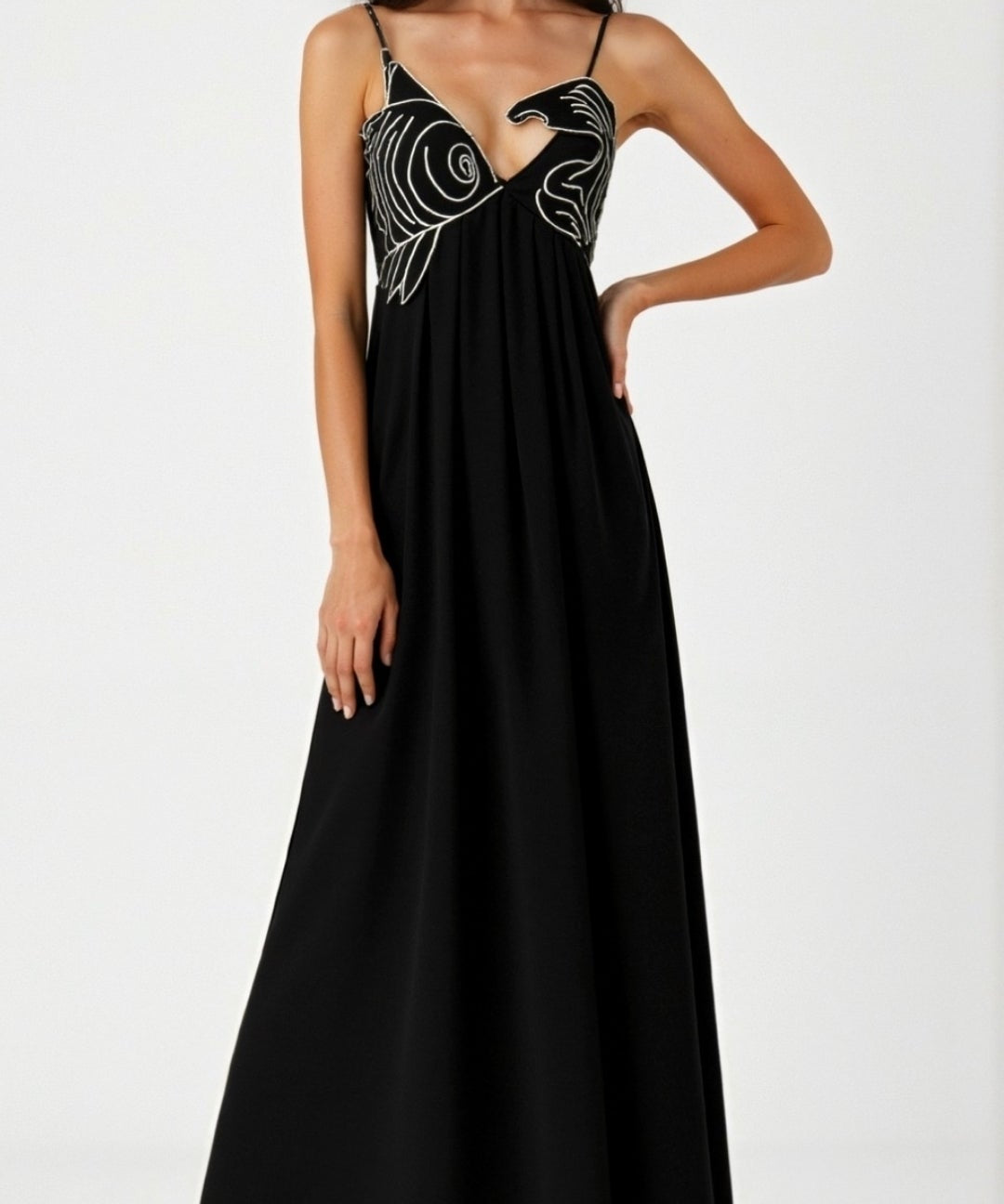 Sophia Embroidered Maxi Dress