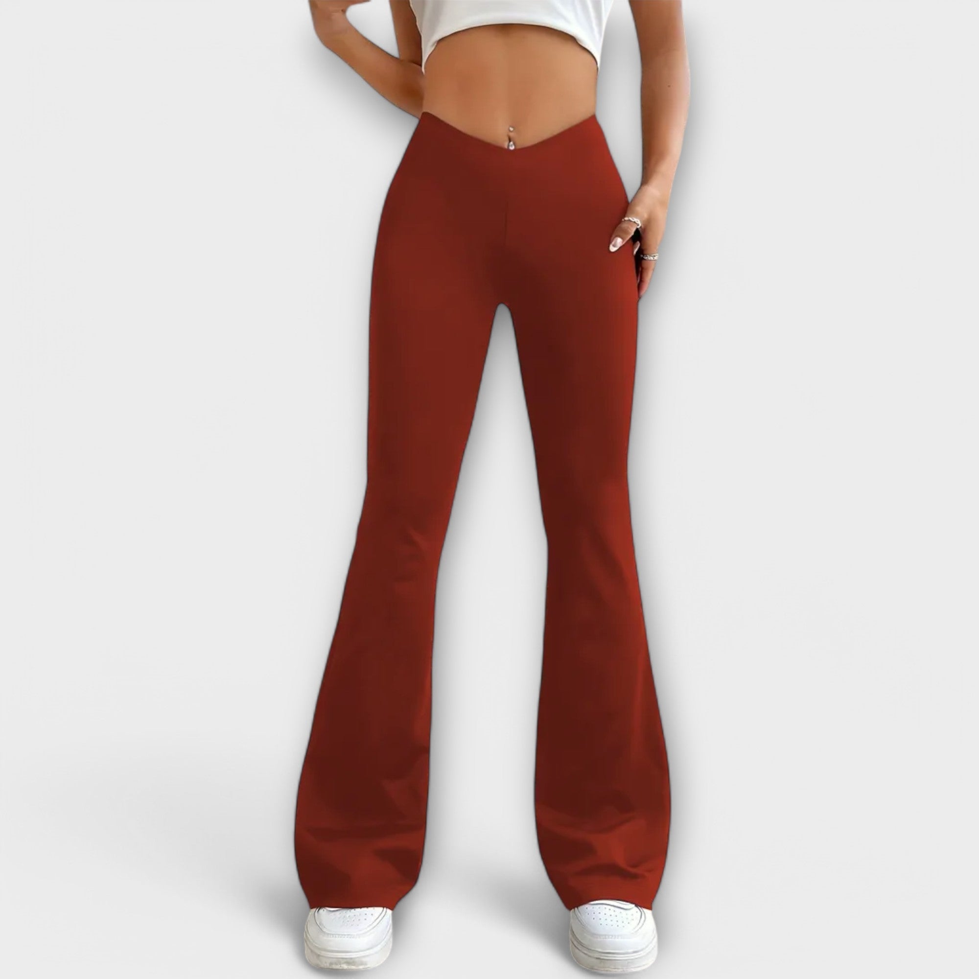 Serena – Casual Trousers with Raised Cuffs