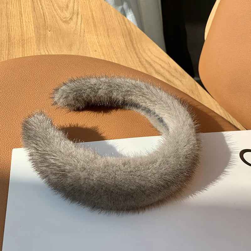 Monarque | Plush Faux Fur Headband