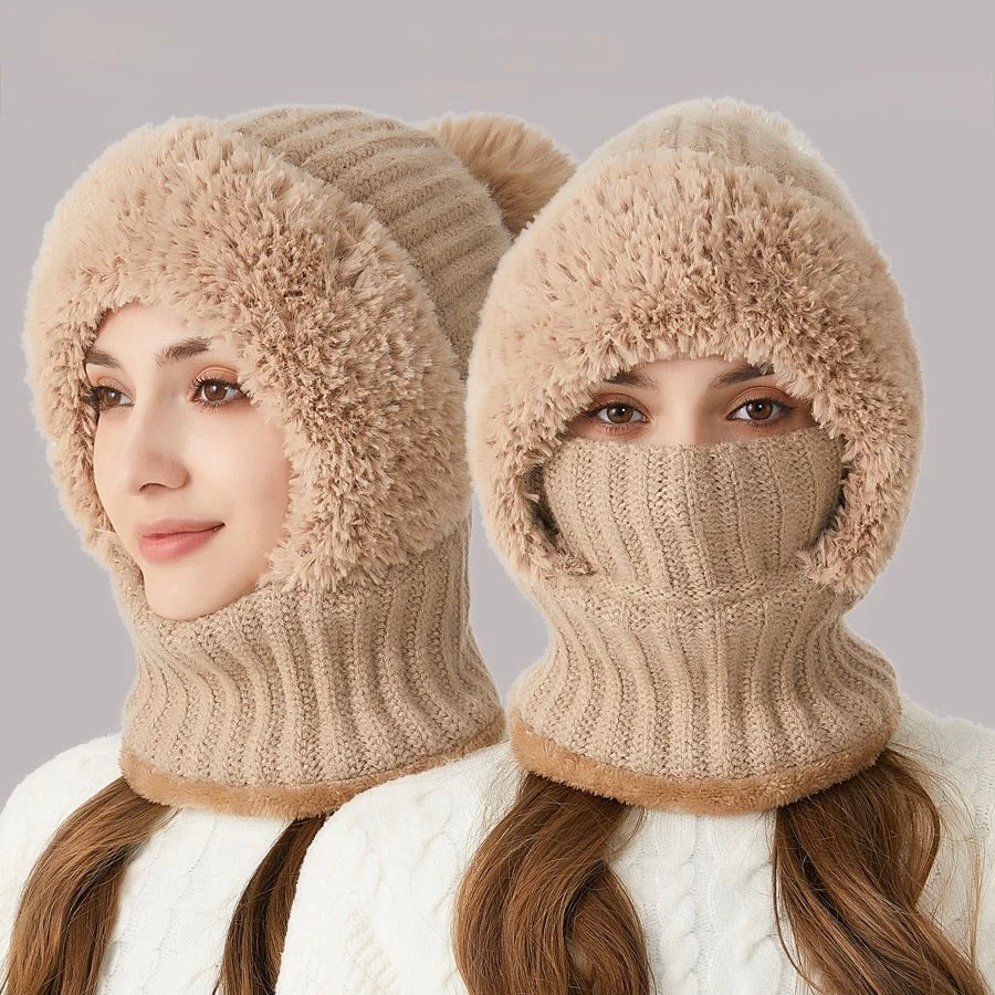 Amélie | Cozy Fluffy Hat with Pom-Pom