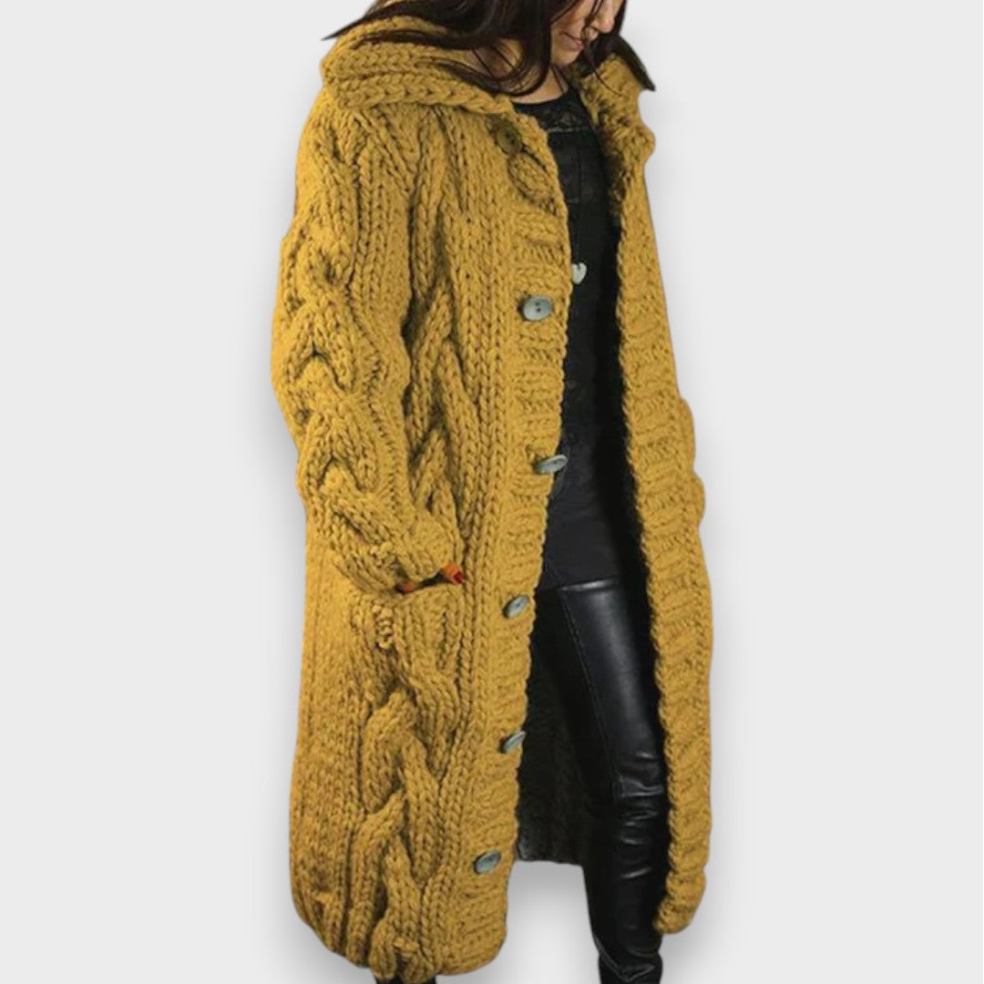 Camille | Elegant Comfortable Coat with Belly Coverage